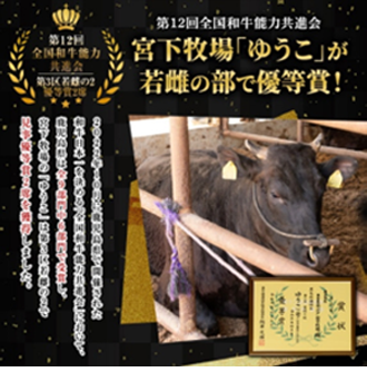 宮下牧場「ゆうこ」が若雌の部で特等賞!